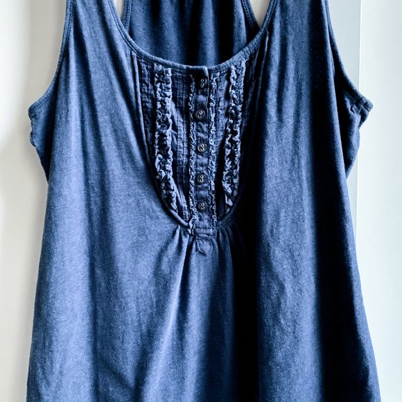h&m racerback blue tank top size small - Picture 4 of 4